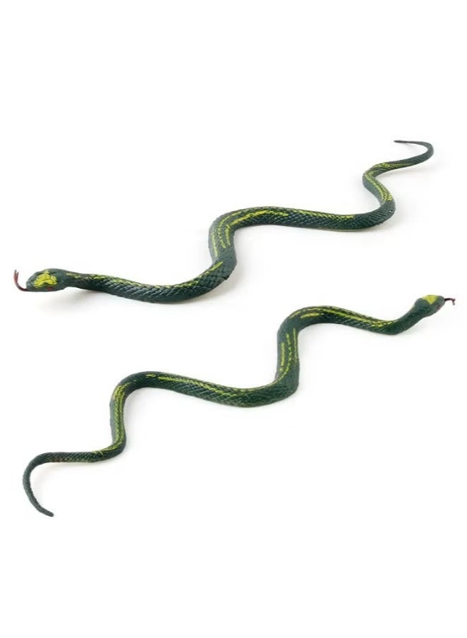 Ailily 6-Piece Realistic Fake Snakes Toy Set, Fake Snake Prank Rubber Snake, Props Scary Snake Toy, Fake Snake Tricky Toy, Reptile Model Toy - Image 5