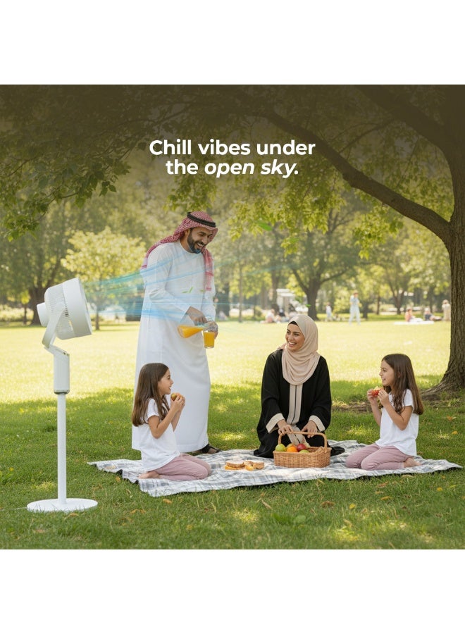 توبيز مروحة توبيز ACF-01 الكهربائية بقوة رياح قوية 40 واط، تحكم عن بعد، دوران قابل للتعديل، مستويات سرعة متعددة لغرفة النوم والمكتب - Image 2