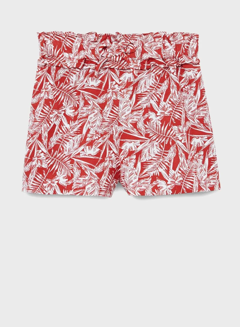 MANGO Kids Printed Shorts