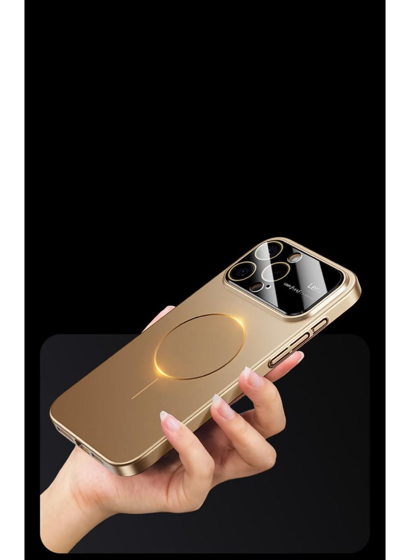 Magnetic Case for iPhone 16 Pro Max Full Camera Protection Compatible with Magsafe Ultra-Thin Bare Metal Smooth Hand Feel Anti Fringerprint Anti-Scratch Shockproof Case - Image 3