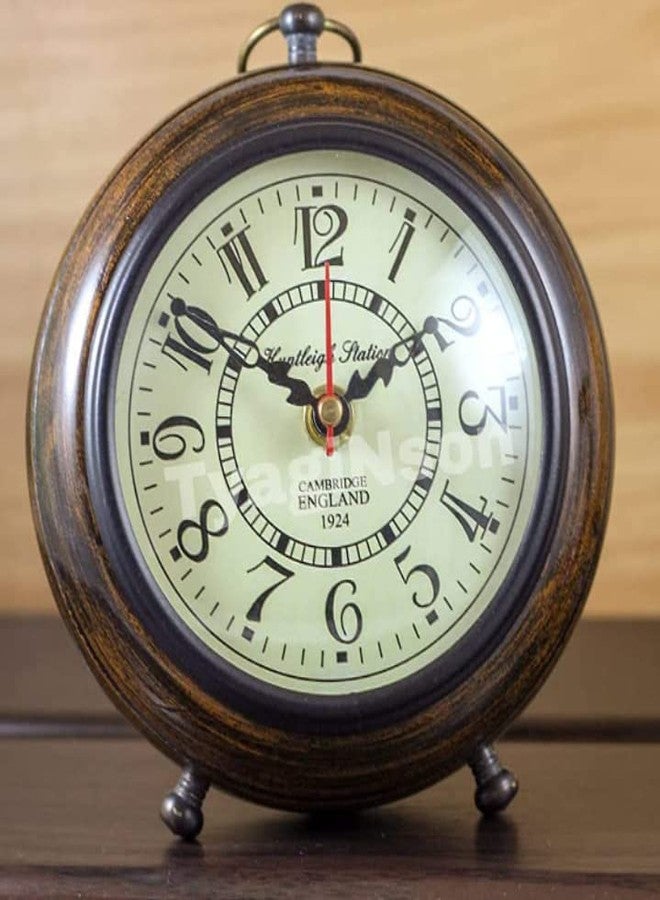 TYAGI Table Clock Antique Style Office Home Decor handicrafts Items Wedding Gift Bedroom livingroom Table Clock Antique Style - Image 1