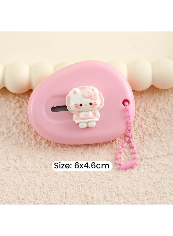Cute Cartoon Themed Utility Knife Set 2 Piece Pink Mini Craft Knives with Adorable Character Design for Precise Cutting and Stylish Stationery Use - Image 3