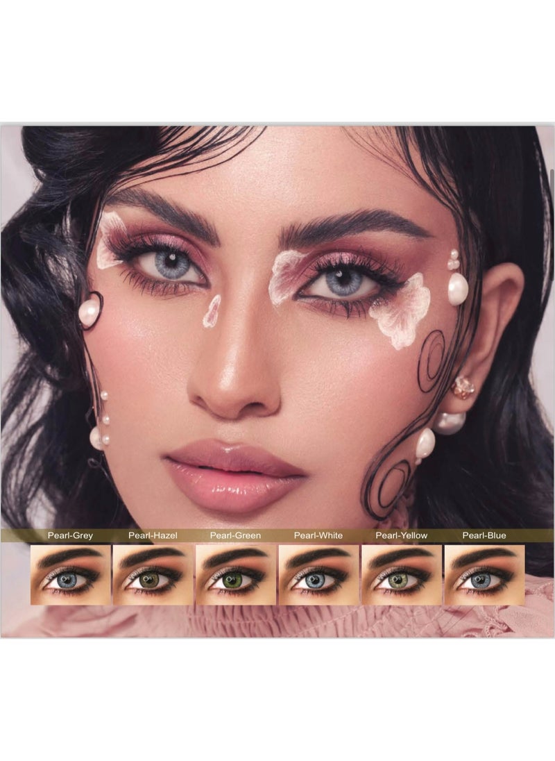 ADORE COSMETICS عدسات لاصقة ملونة شهرية باللون الأزرق اللؤلؤي  - Image 3