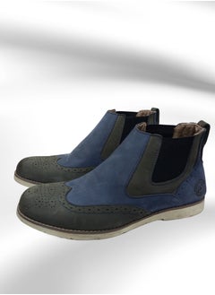 Meto Chukka brogue embossed boots in genuine natural leather  - Image 1