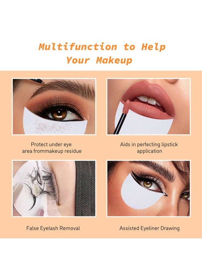 TORMEN 150pcs Eyeshadow Shields,Eyeshadow Stencils Pads, Lint Free Under Eye Patches Prevent Fallout and Residue for Makeup, Eyelash Extensions, Eyeliner, Lip and Tinting Makeup - Image 5