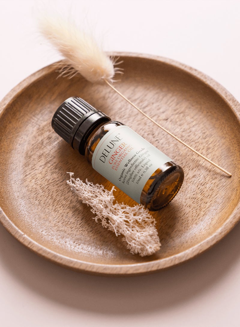 Delune Ginger Organic Wellness Grade Essential Oil - Image 2