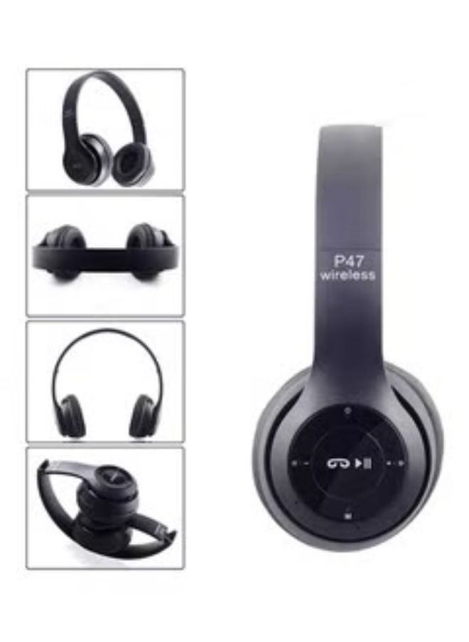 P47 - P47 Wireless Headset Black - Image 1