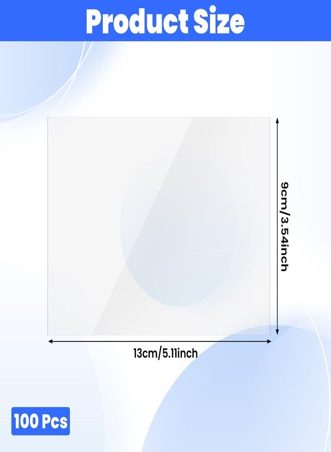 Jeffdad جيفداد، 100 قطعة من واقيات بطاقات الوصفات مقاس 3×5 بوصة، أغطية بطاقات الوصفات، أكمام بطاقات الفهرسة، واقيات بلاستيكية لأوراق كتب الطبخ - Image 2
