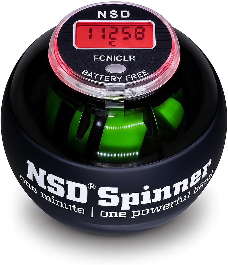 NSD Power AutoStart Spinner Gyroscopic Wrist and Forearm Exerciser with Digital LCD Counter - Image 1