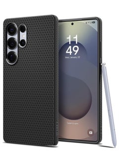 Spigen Spigen Liquid Air Case Compatible with Samsung Galaxy S25 Ultra - Matte Black  - Image 1