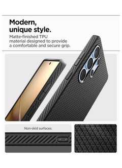 Spigen Spigen Liquid Air Case Compatible with Samsung Galaxy S25 Ultra - Matte Black  - Image 4