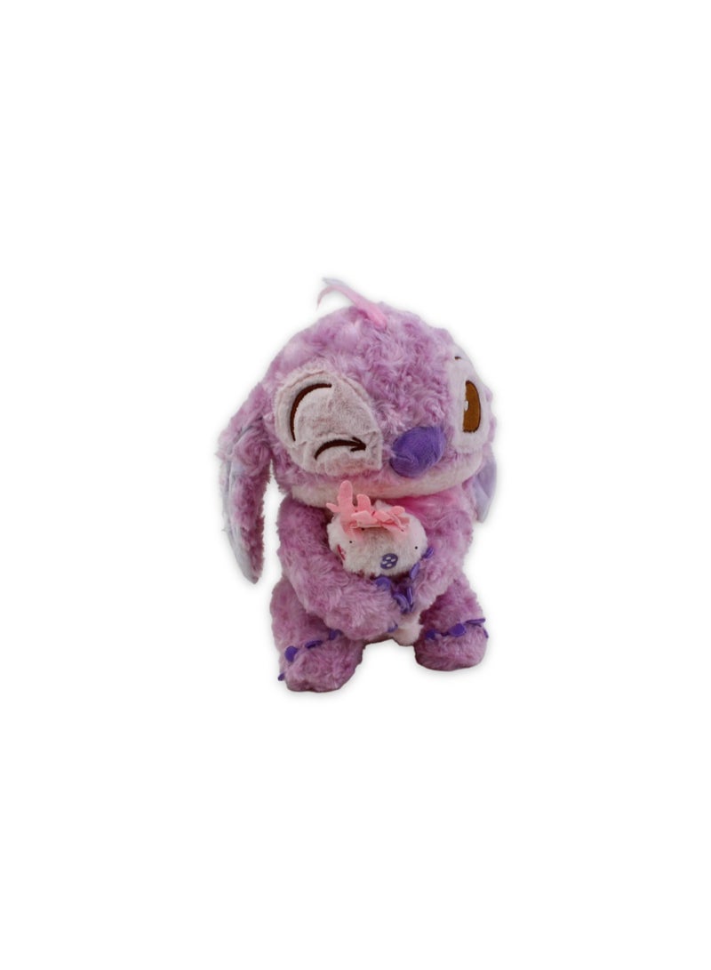 Stitch with Labubu Plush Toy – Purple - Image 1