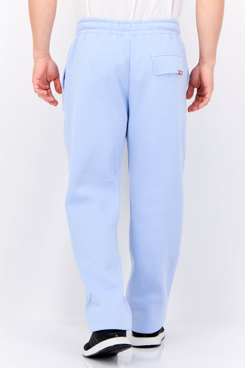 CROSSHATCH Men Regular Fit Brand Logo Jogger Pants, Light Blue  - Image 4