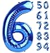IWERP Navy Blue 6 Balloon Number Balloon 40 Inch Blue Party Supplies 6th Balloons for Birthday 6 Birthday Balloon Number 6 Balloon - Image 2