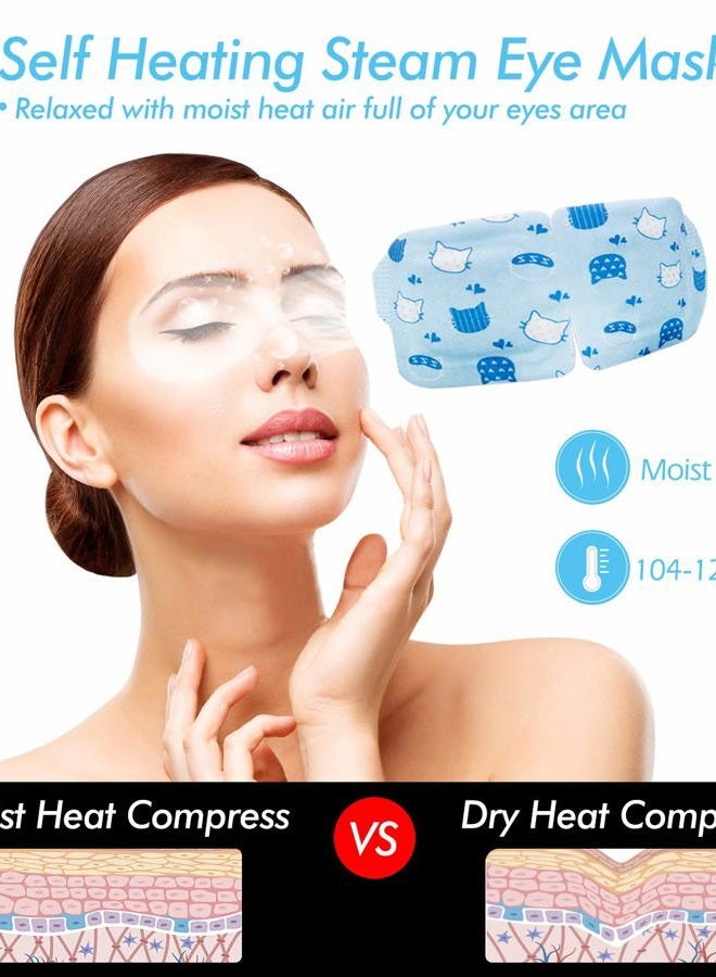 Jekeno Steam Eye Mask, 16 Packs Eye Masks for Dry Eyes, 40-60 Minutes Self Moist Warm Compress Heated Disposable Mask for Sleep, Spa Relaxing Trip Gifts, Travel Essentials for Women Men - Image 2