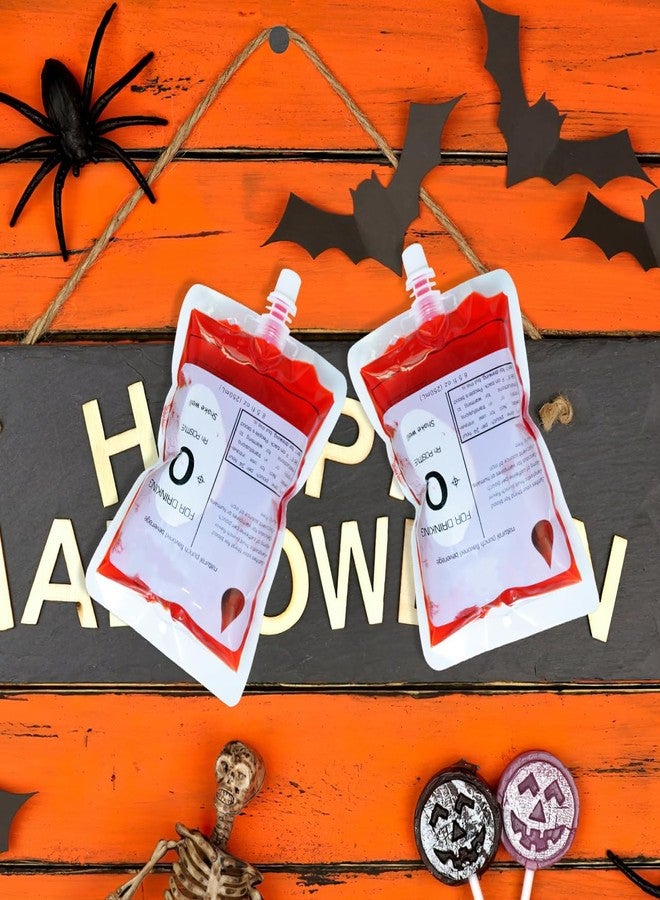 BESTOYARD Vampire Drink Pouches 5.9X3.9 Inch Reusable 150Ml Iv Style Cups for Halloween Party Festival Gathering Decoration - Image 5