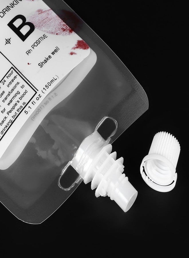 BESTOYARD Vampire Drink Pouches 5.9X3.9 Inch Reusable 150Ml Iv Style Cups for Halloween Party Festival Gathering Decoration - Image 4