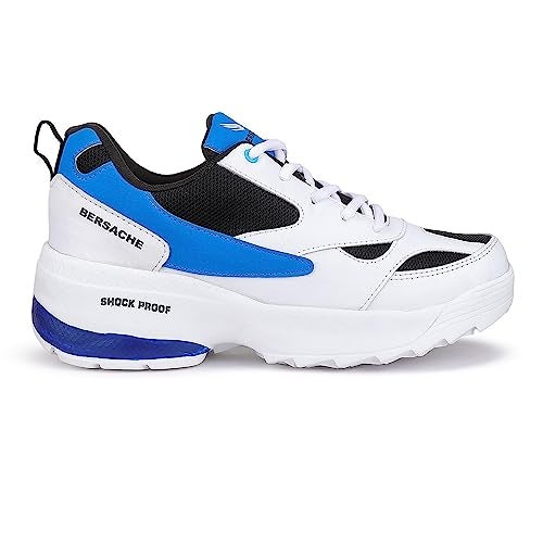 BERSACHE Premium Sports,Gym, Trending, Stylish Running Shoes For Men (White),9 UK - Image 4