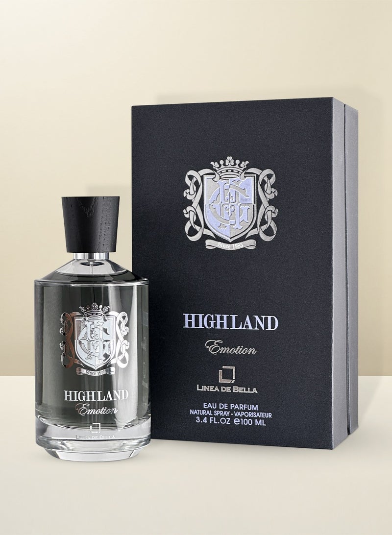 Linea De Bella Highland Emotion Long Lasting Perfume for Men 100ml | Woody & Oriental Men’s Perfume – Premium EDP - Image 4