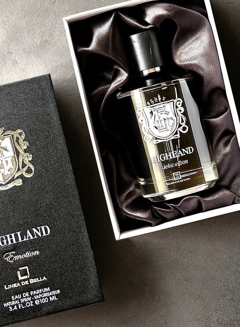 Linea De Bella Highland Emotion Long Lasting Perfume for Men 100ml | Woody & Oriental Men’s Perfume – Premium EDP - Image 5