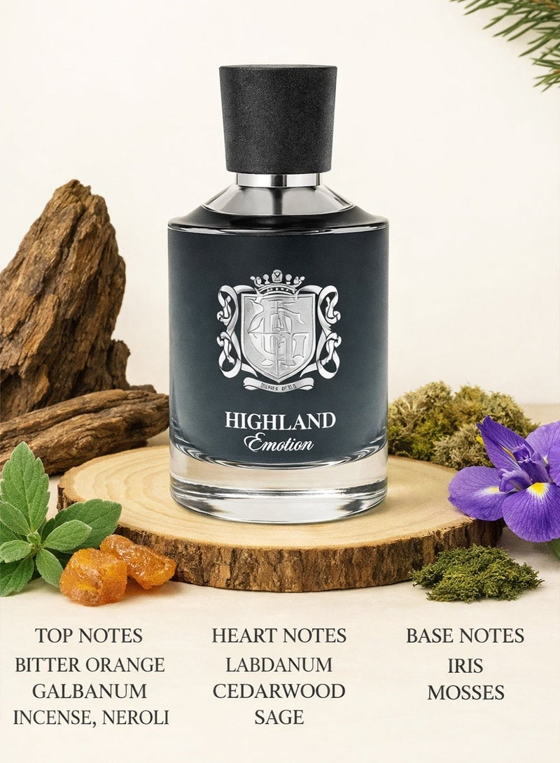 Linea De Bella Highland Emotion Long Lasting Perfume for Men 100ml | Woody & Oriental Men’s Perfume – Premium EDP - Image 2