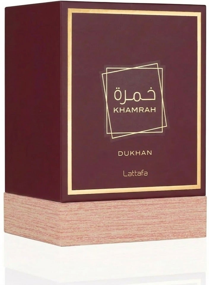 Lattafa Khamrah Dukhan - Luxury Intense Eau De Parfum (100ml) Special Edition Gift Set - Image 3
