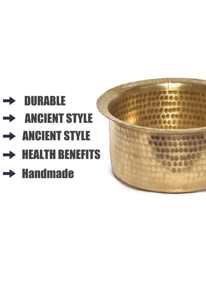 RJ Kitchenware Store Brass Tope Bhagona Heavy Gauge Big - Pure Patila Cookware (3 Litter) - Image 3