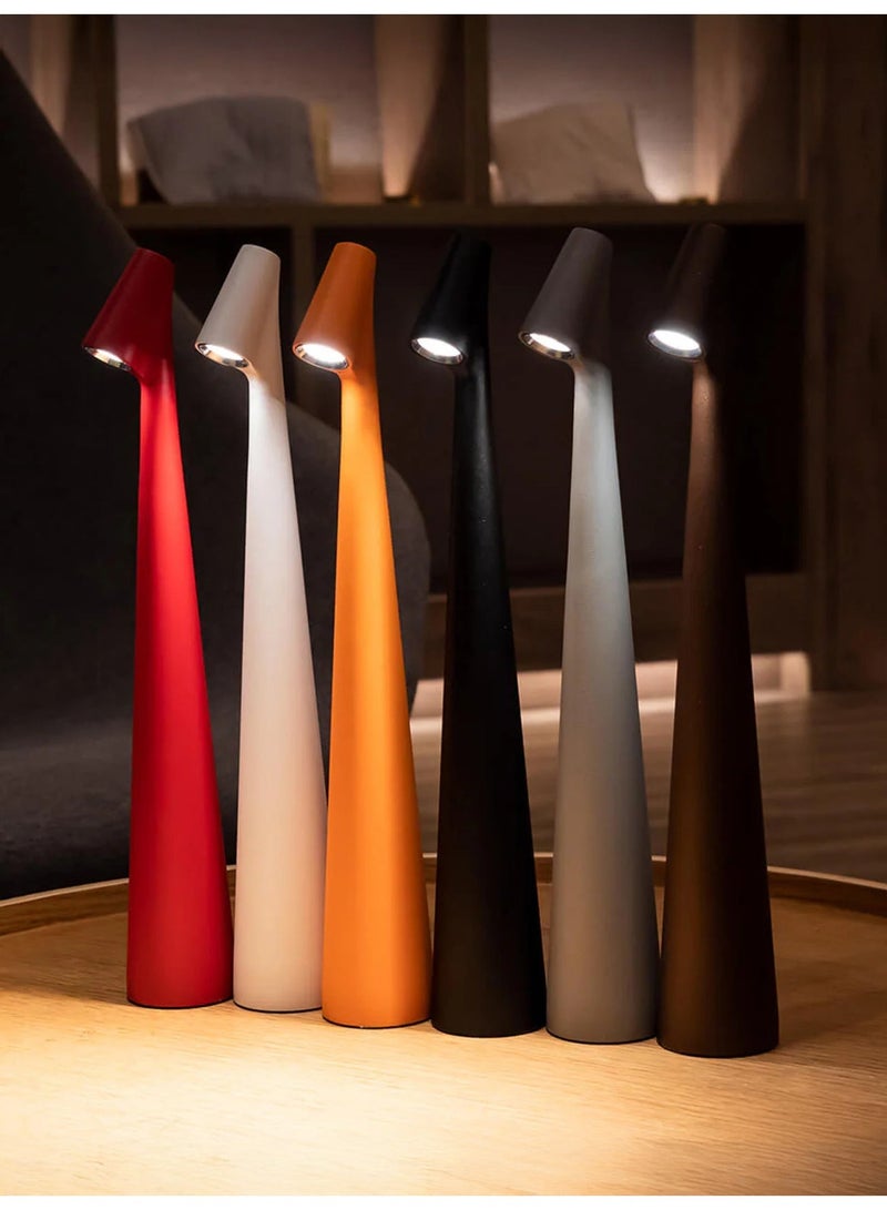 Cordless Table Lamp, 3-Color Adjustable Brightness, Stepless Dimming, Battery Powered, Portable LED Desk Lamp, Ideal for Bedroom, Restaurant, Bar, Outdoor Camping, Romantic Dinner, Night Light - Image 1