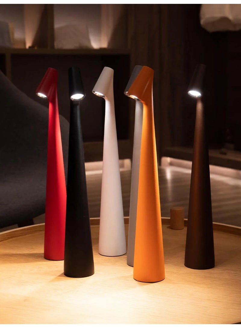 Cordless Table Lamp, 3-Color Adjustable Brightness, Stepless Dimming, Battery Powered, Portable LED Desk Lamp, Ideal for Bedroom, Restaurant, Bar, Outdoor Camping, Romantic Dinner, Night Light - Image 2