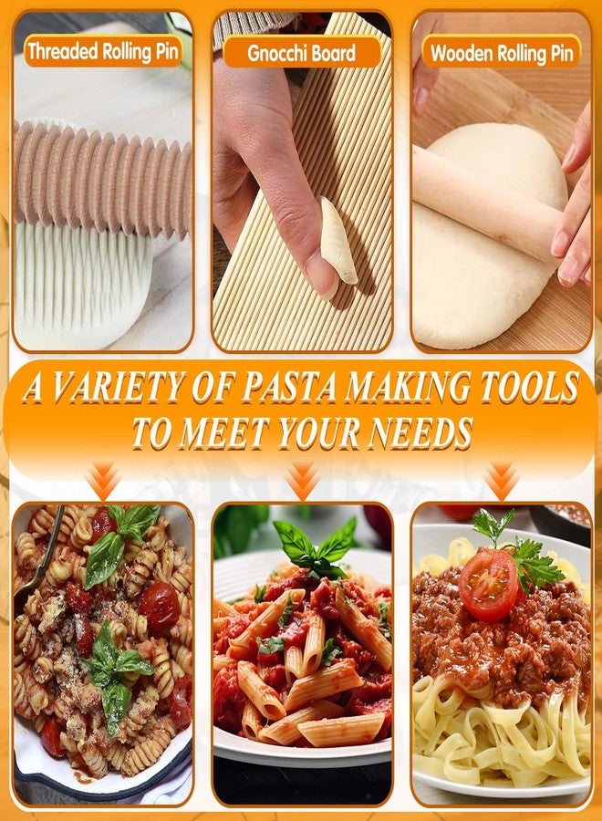 ATPWONZ Pasta Making Tools, 10 Piece Wood Pasta Making Kit with 3 Rolling Pins, 1 Gnocchi Board, 1 Dough Cutter, 1 Ravioli Cutter, 1 Ravioli Maker, 2 Pasta Stamps, 1 Baking Mat, Ravioli Pasta Set for Kitchen - Image 3