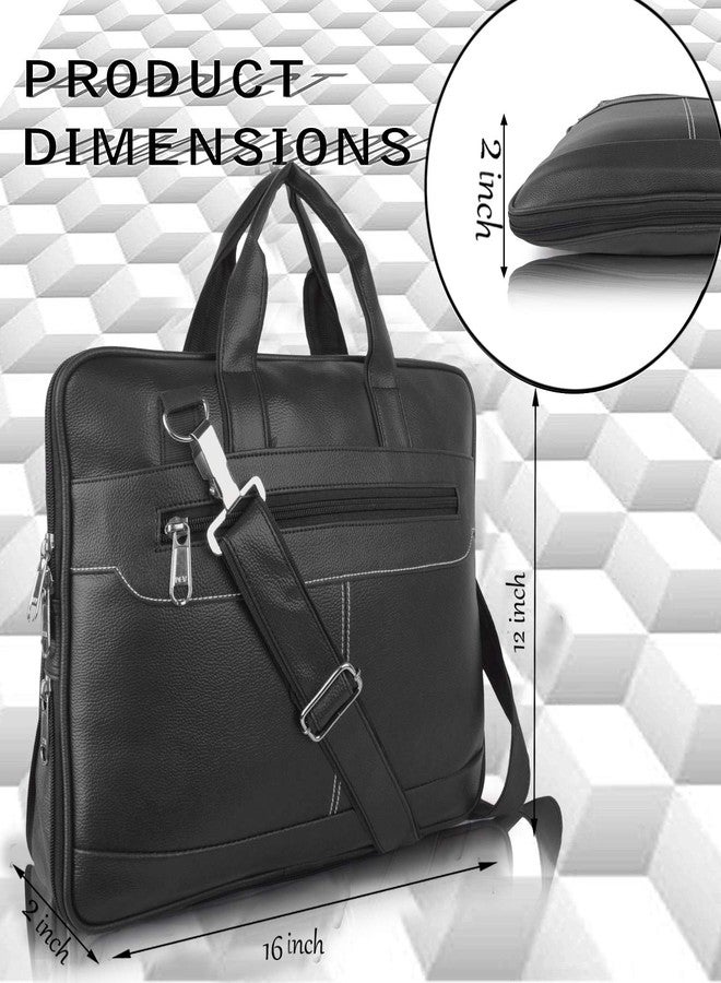 ROLEXO Synthetic Leather Laptop 15.6 INCH Briefcase Messenger Bag/Casual Top Handle Crossbody Office Bag For Men & Boy - Image 4