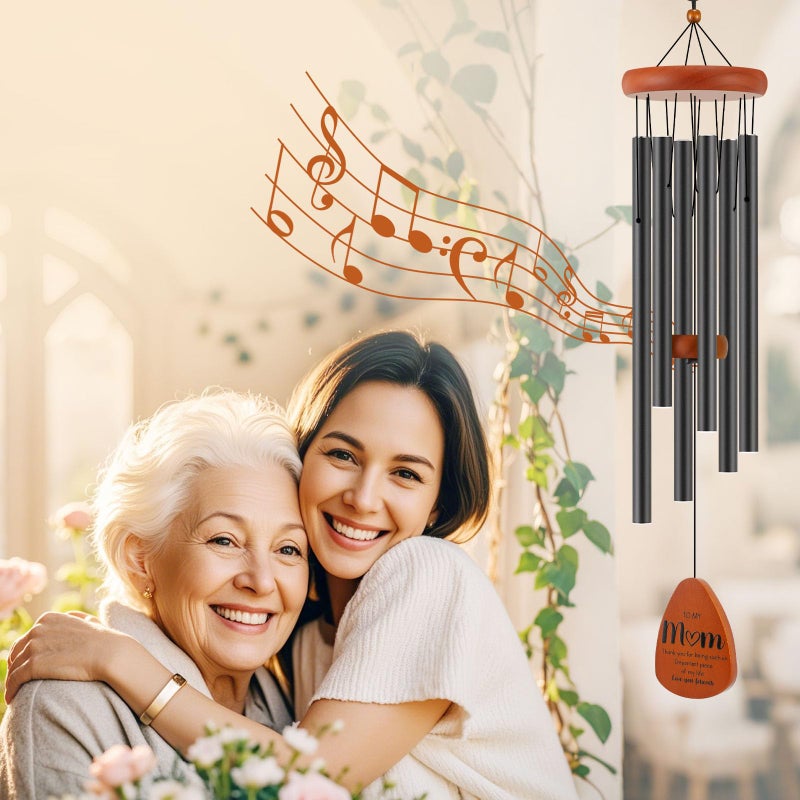 Oprever Gifts for Mom, Birthday Gifts for Mom from Daughter Son, Mother Gift for Birthday, Mothers Day, Thanksgiving, Christmas, Valentines Day, 32 Inch Wind Chimes Gift for Home Decor - Image 5