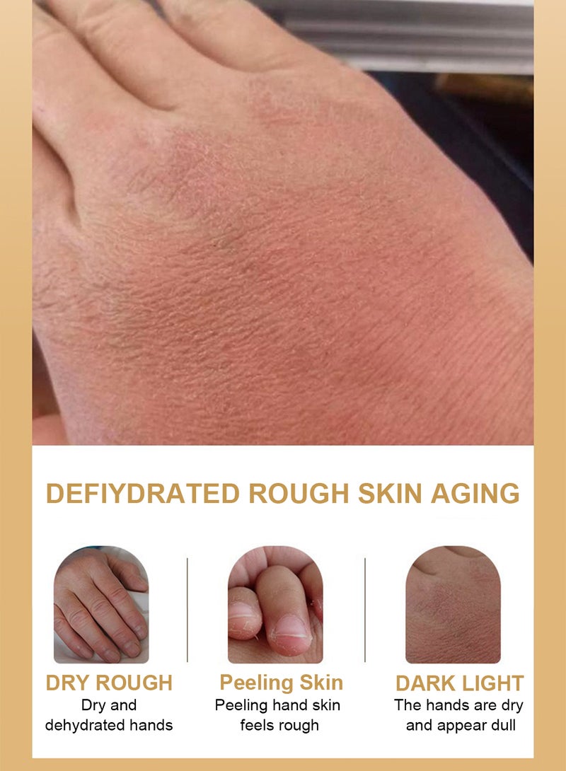 SADOER Collagen Anti-Aging Hand Cream, Moisturizing Fast Absorb Hand Lotion to Nourish Dry Rough Skin & Reduce Wrinkle, 30g - Image 3