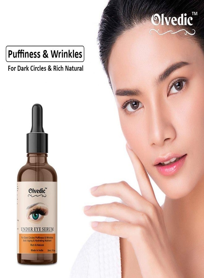 Olvedic 100% Pure Acid Hydra Boost Under Eye Recovery Serum, Reduces Dark Circles, Puffiness & Wrinkles-(30 ml) - Image 2