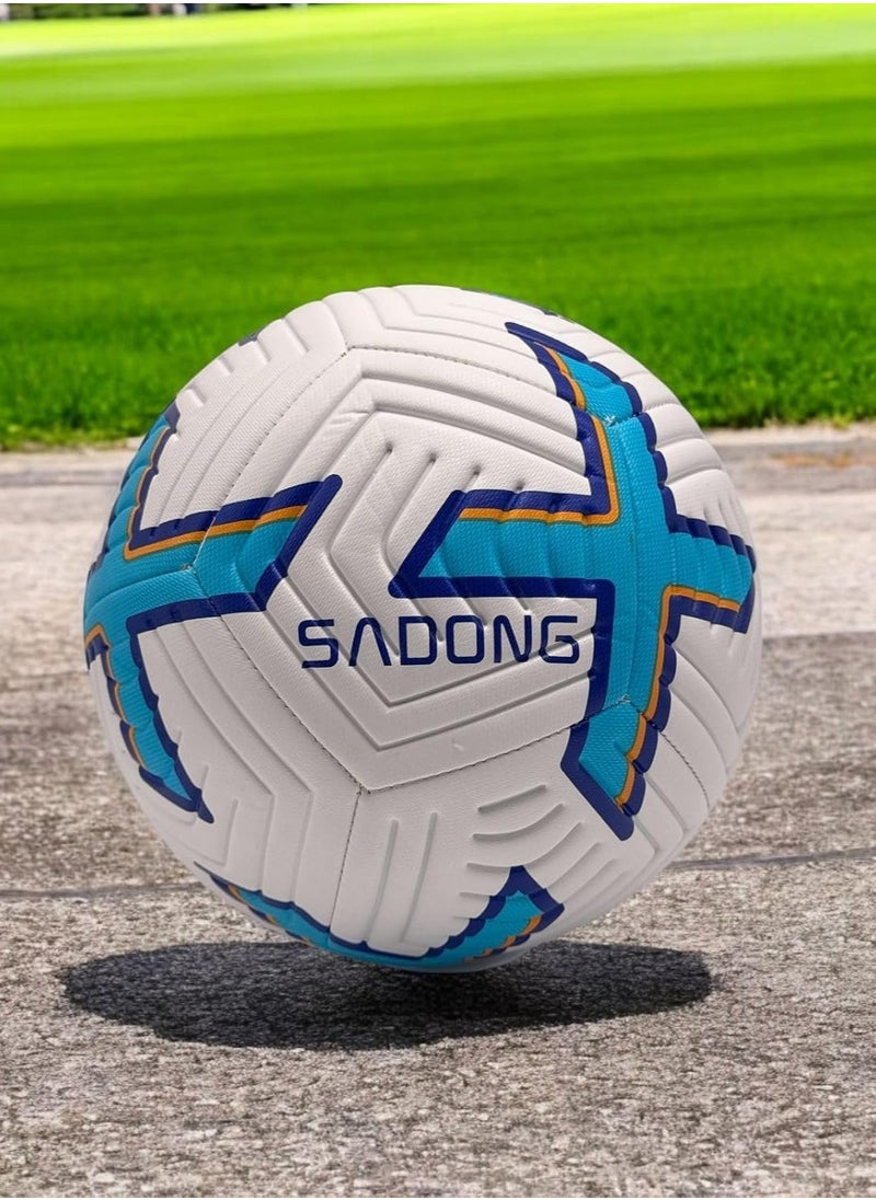 SportQ SportQ Professional Soccer Training Ball Size 5, Indoor Outdoor Soccer Training Ball for Soccer Players, Youth Soccer Fans, Training Competitions, Universal Ball  - Image 2