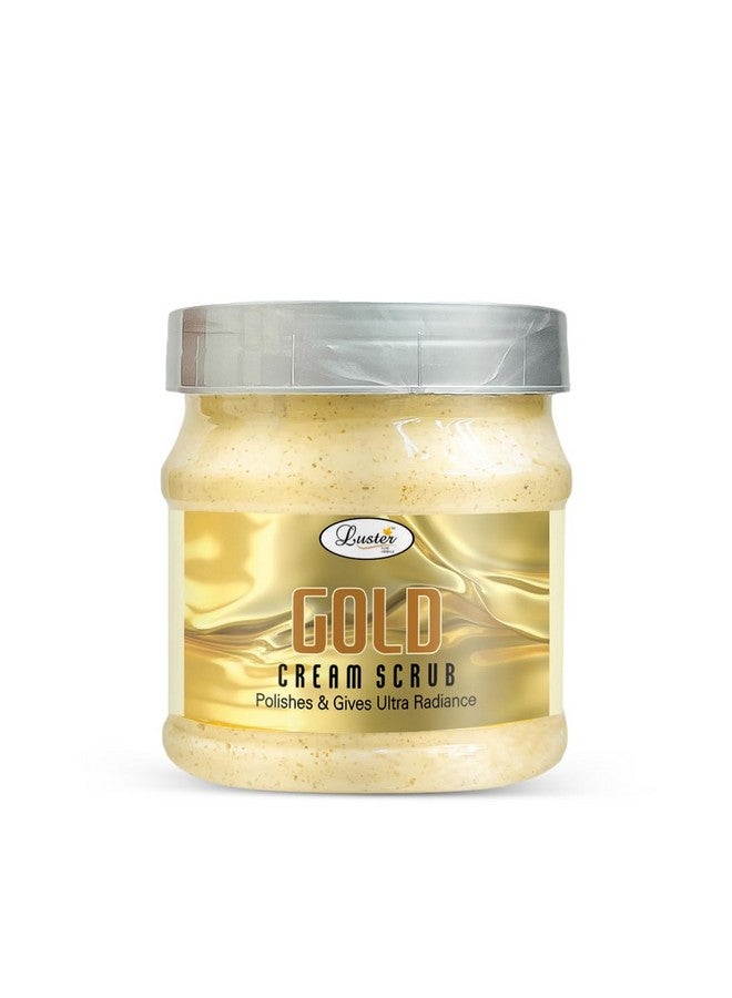 LUSTER Gold Facial Cream Scrub | Extra Glow & Fair Complexion | Facial Scrub For Women & Men | Helps Polishes & Gives Ultra Radiance | For Glowing Skin, Dry & Oily Skin | No Sulfate - 500Ml. - Image 1