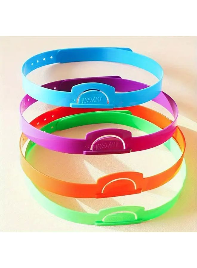 4 Green Adjustable Plastic Headbands for Classroom Games Party Activities - Image 4