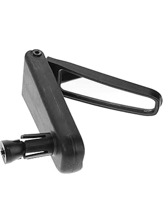 Black ABS Bicycle Rearview Mirror Handlebar Mount Scratch Resistant Lens for Mountain E Bikes Safe Cycling - Image 1