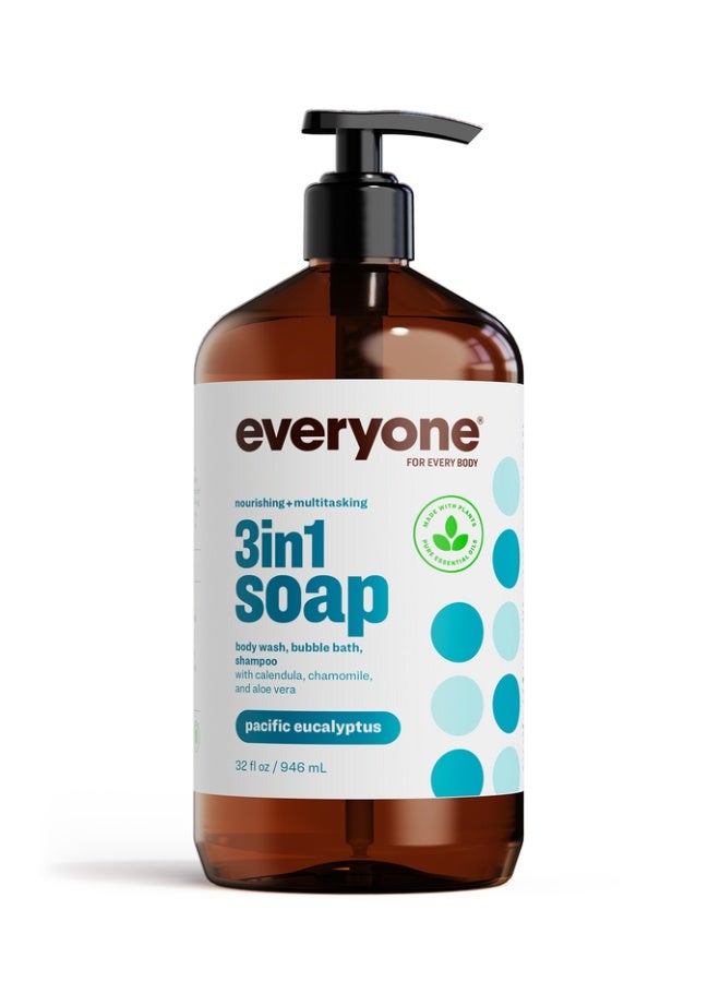 ايفريوان صابون الأطفال 3 في 1 للجميع بنكهة الكافور الباسيفيكي (946 مل) - Image 1