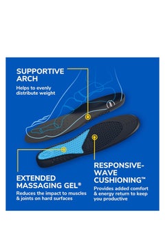 Dr. Scholl's Dr. Scholl's Work All-Day Superior Comfort Insoles (with) Massaging Gel, Men, 1 Pair, Trim to Fit  - Image 3