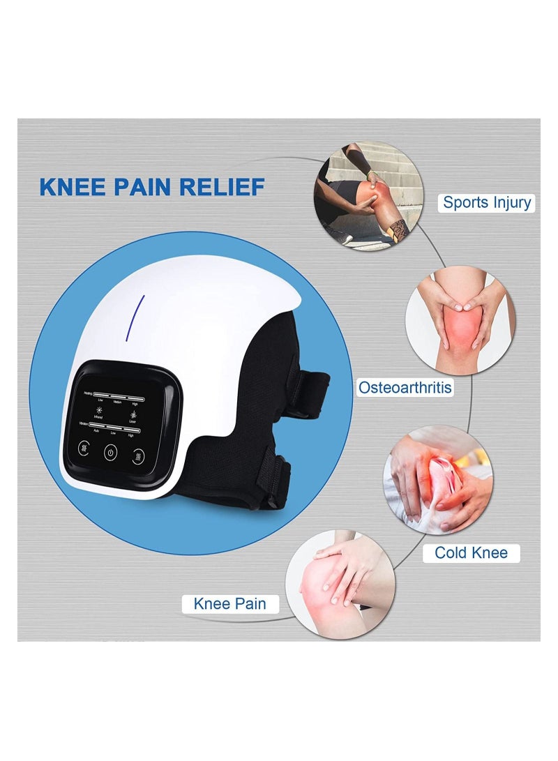 ELTRAZONE Knee Massager-Large LED Screen Arthritis Knee Massage Wearable with Heat Rechargeable Electronic Smart Knee Massage for Knee Joint Pain Injury - Image 3