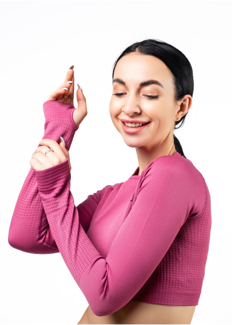 Bernessi Long sleeve pink magenta  - Image 1