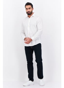 French Connection Men Regular Fit Long Sleeves Plain Casual Shirt, White  - Image 4