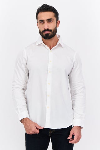 Men Regular Fit Long Sleeves Plain Casual Shirt, White - pzsku/Z88557FBDD1C294169042Z/45/1746226349/967673ea-fb0e-4adb-a1eb-9b5626edf959