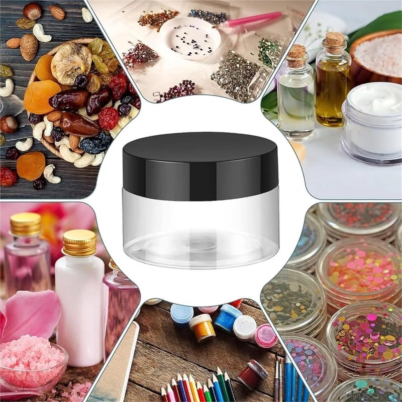 Lip Scrub Containers 100PCS 2/3/5/10/15/20ml Plastic Jars Round Screw Lids Cosmetic Leak Proof Clear Containers for Salve Lip Balm(Clear,5ml) - Image 5