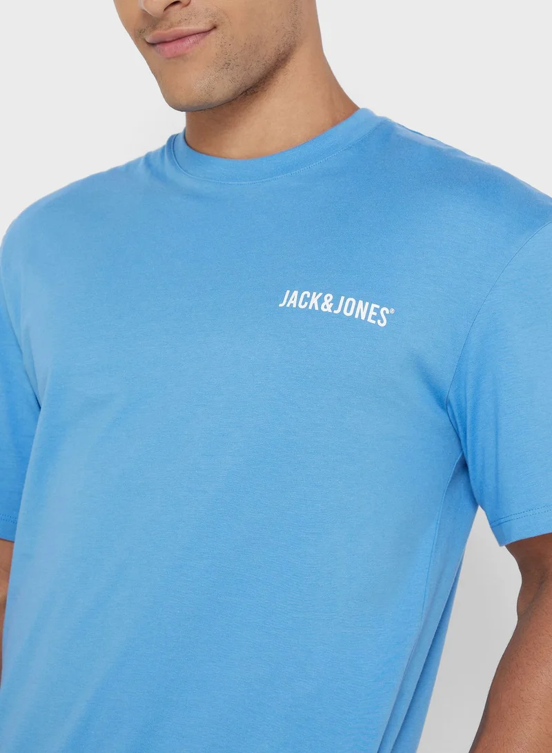 JACK & JONES Logo Crew Neck T-Shirt