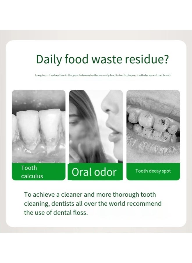 كيو زد 300 قطعة من خيط تنظيف الأسنان، أعواد تنظيف الأسنان، أعواد تنظيف الأسنان، تنظيف الأسنان، حجم عائلي (300 عود) - Image 2