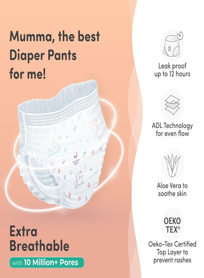 Mylo Baby Diaper Pants Extra Large (XL) Size 12-17 kgs (56 count) Leak Proof | Lightweight | Upto 12 Hours Protection | ADL Technology | with Aloe Vera Lotion (28 Count, Pack of 2) - Image 3