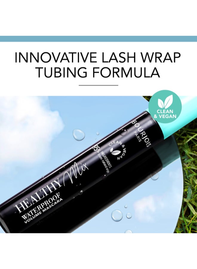 BOURJOIS PARIS ماسكارا هيلثي ميكس كلين المقاومة للماء - 001 - أسود مقاوم للماء، 10 مل - Image 5