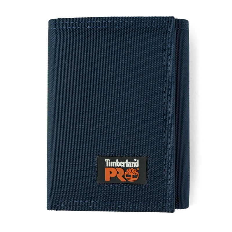 Timberland PRO Men's Cordura Nylon Rfid Trifold Wallet With Id Window, navy, One Size - Image 1